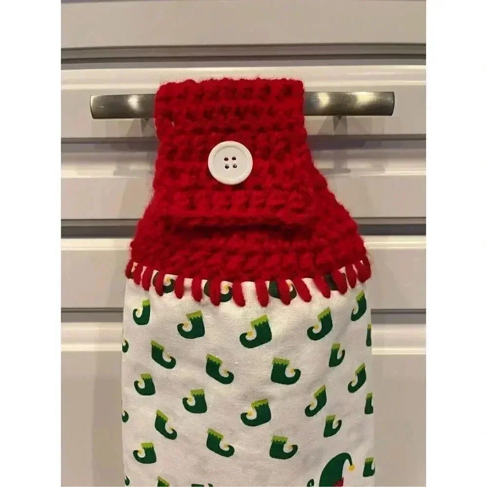 Crochet Top Kitchen Towel- Express Your Elf - Picture 2 of 3